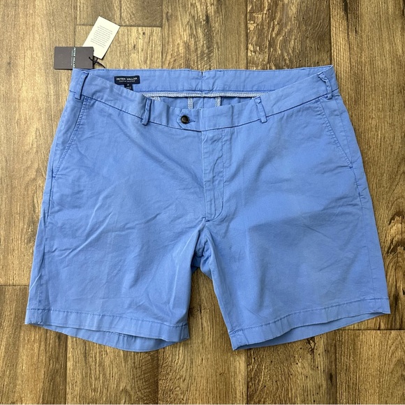 Peter Millar Crown Crafted Chino Shorts Men's Size 40 Blue